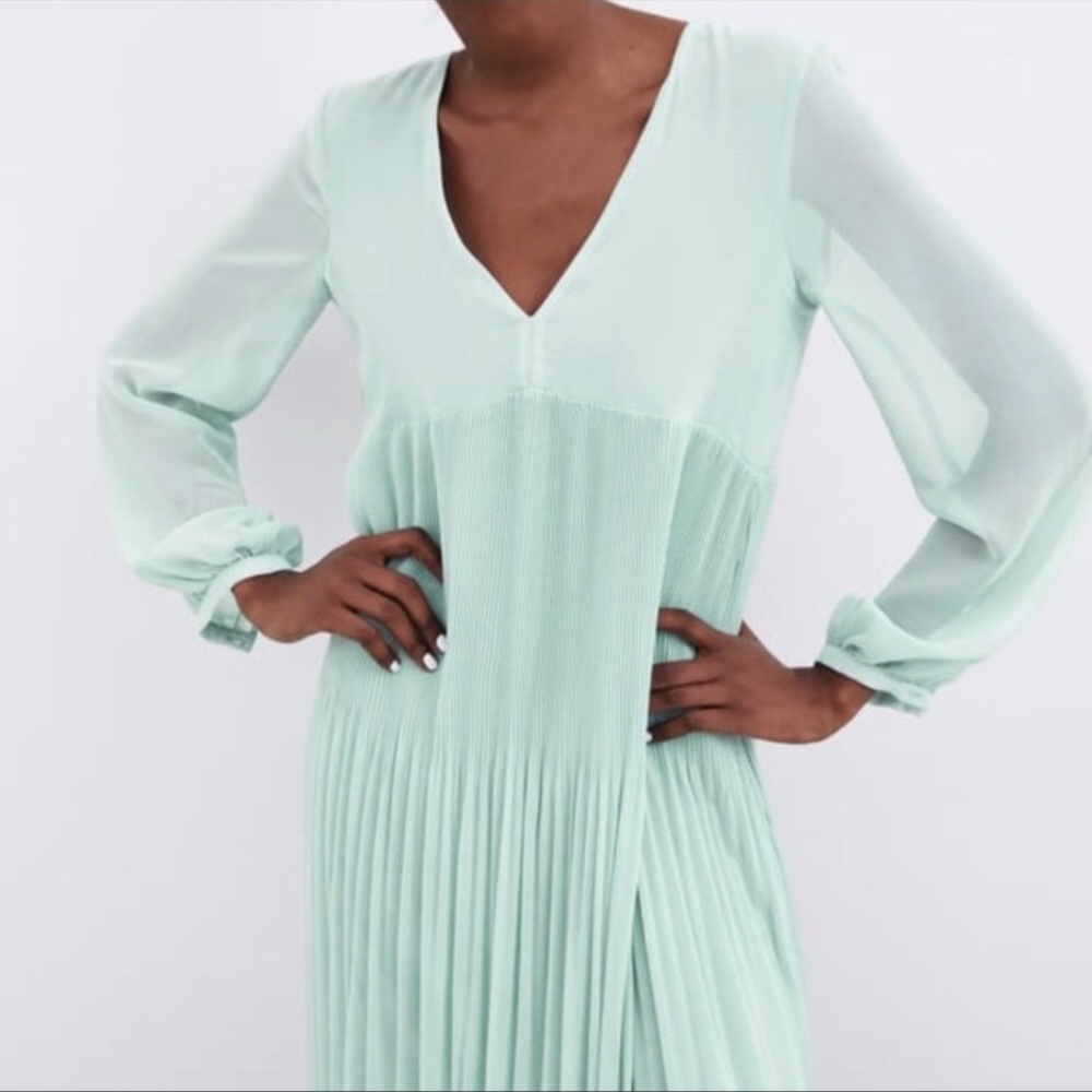 Zara | Dress | Pleated Dress - Picture 6 of 12